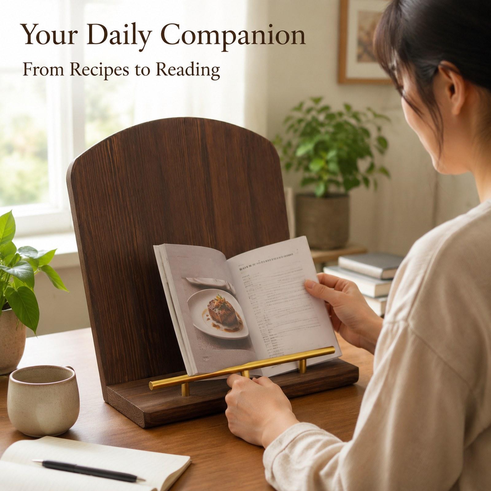 Home Cooking Book - Soporte de Madera para Libros de