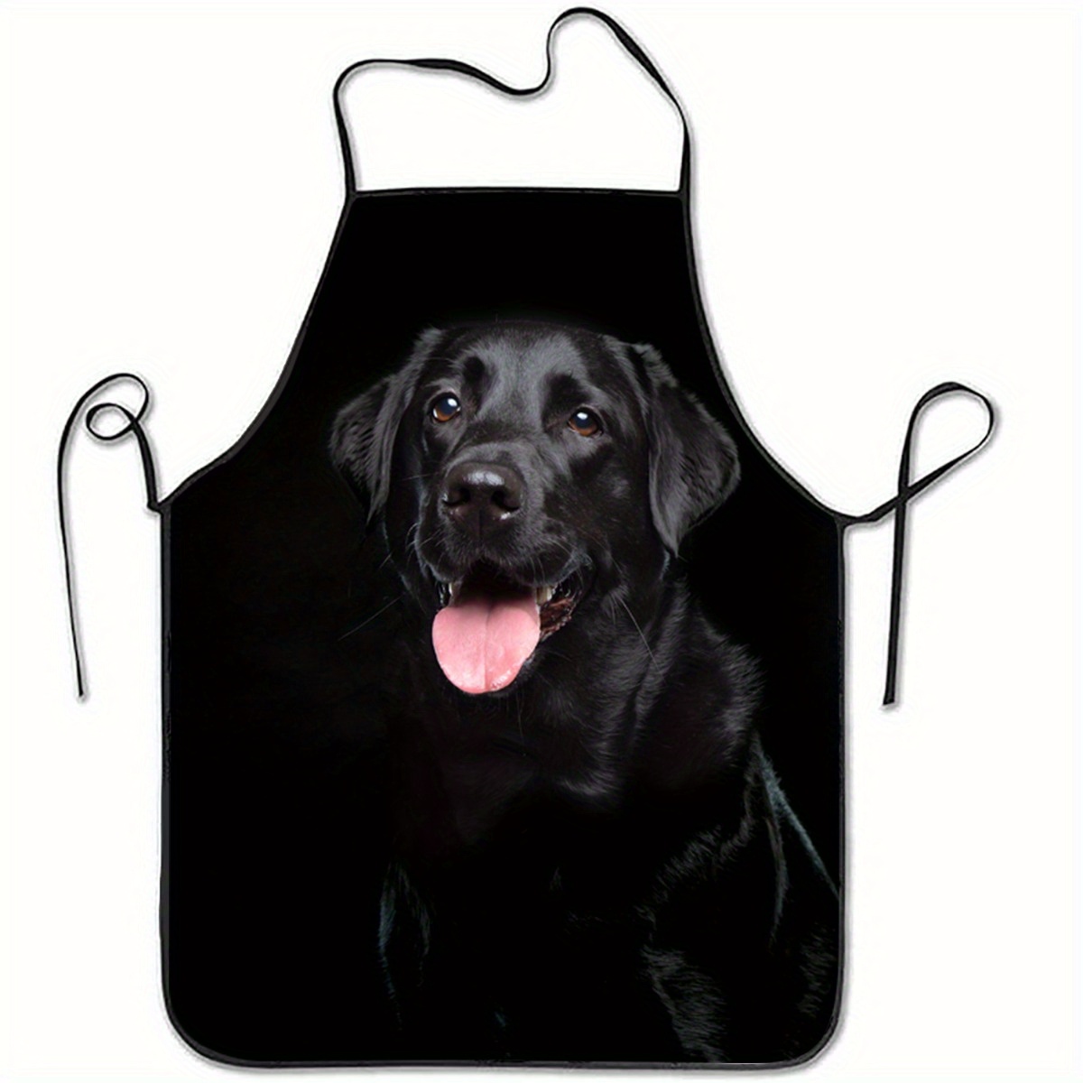Home Cooking Dog Food - 1 delantal negro con estampado de