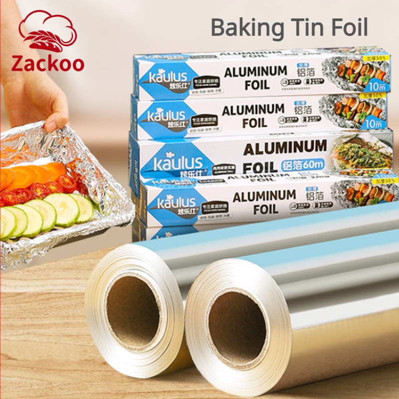 Home Cooking Oil - Zackoo-papel de aluminio para hornear, 10/20/40M,