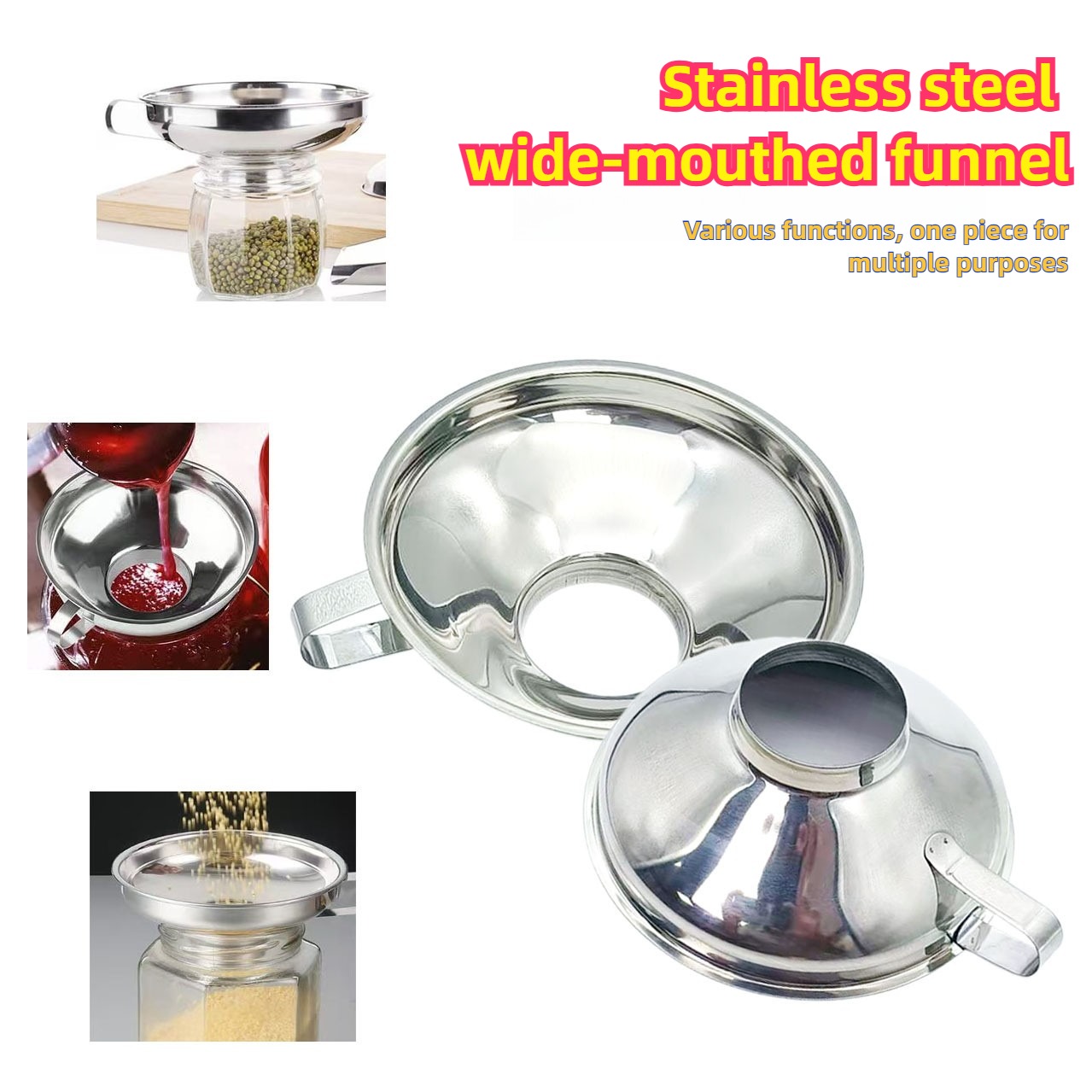 Home Cooking Oil - Embudo de cocina de acero inoxidable