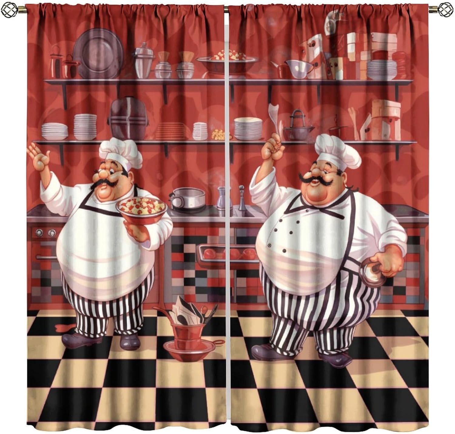 Divertidas cortinas de chef de - Home Cooking Youtube reseña y precio