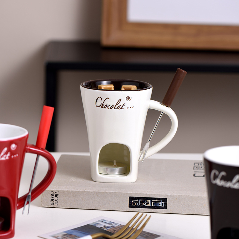 Taza de Fondue de Chocolate de - Fondue Pot Ceramic reseña y precio