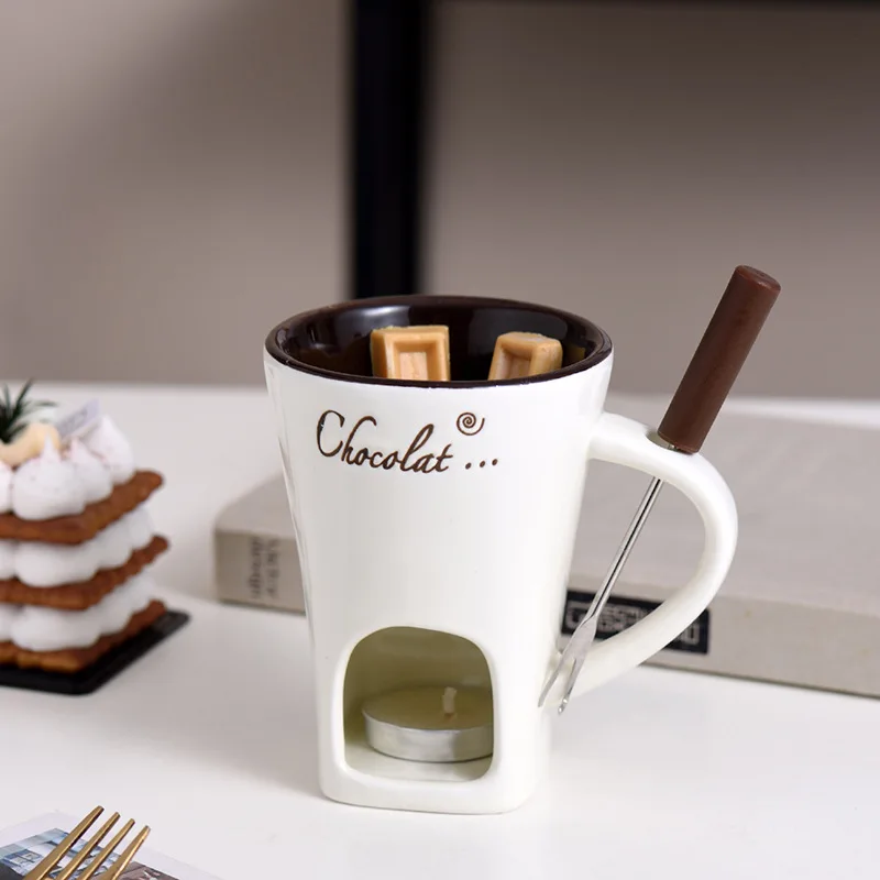 Taza de Fondue de Chocolate de - Fondue Pot Ceramic reseña y precio