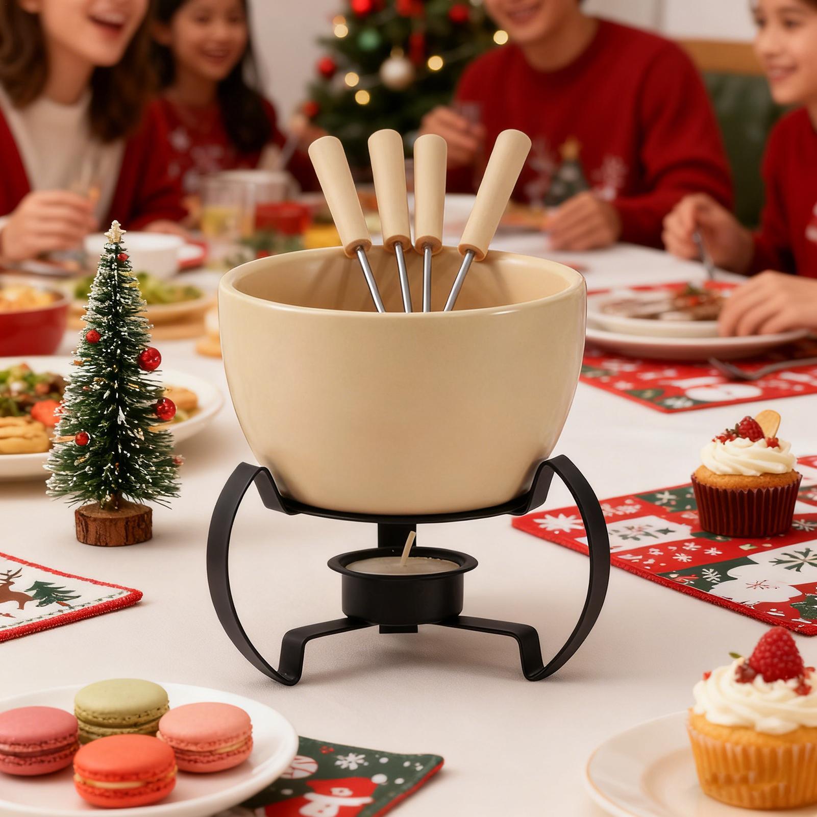 Mini juego de tazas de Fondue  - Fondue Pot Ceramic reseña y precio