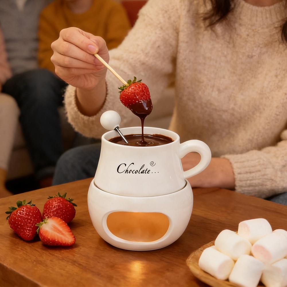 Taza de cerámica para fondue d - Fondue Pot Ceramic reseña y precio