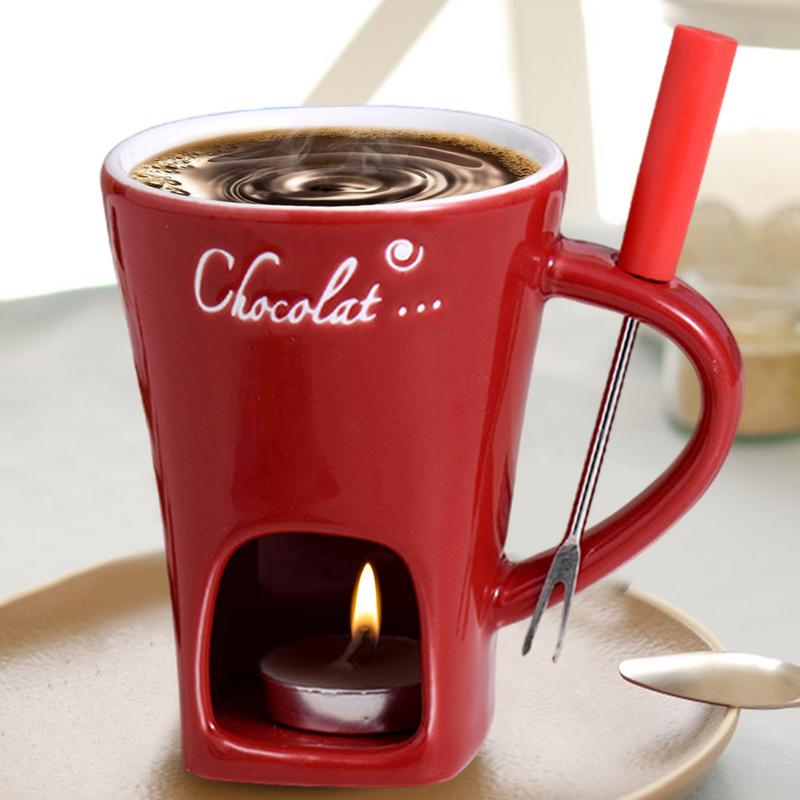 Taza de Chocolate, olla calien - Fondue Pot Ceramic reseña y precio