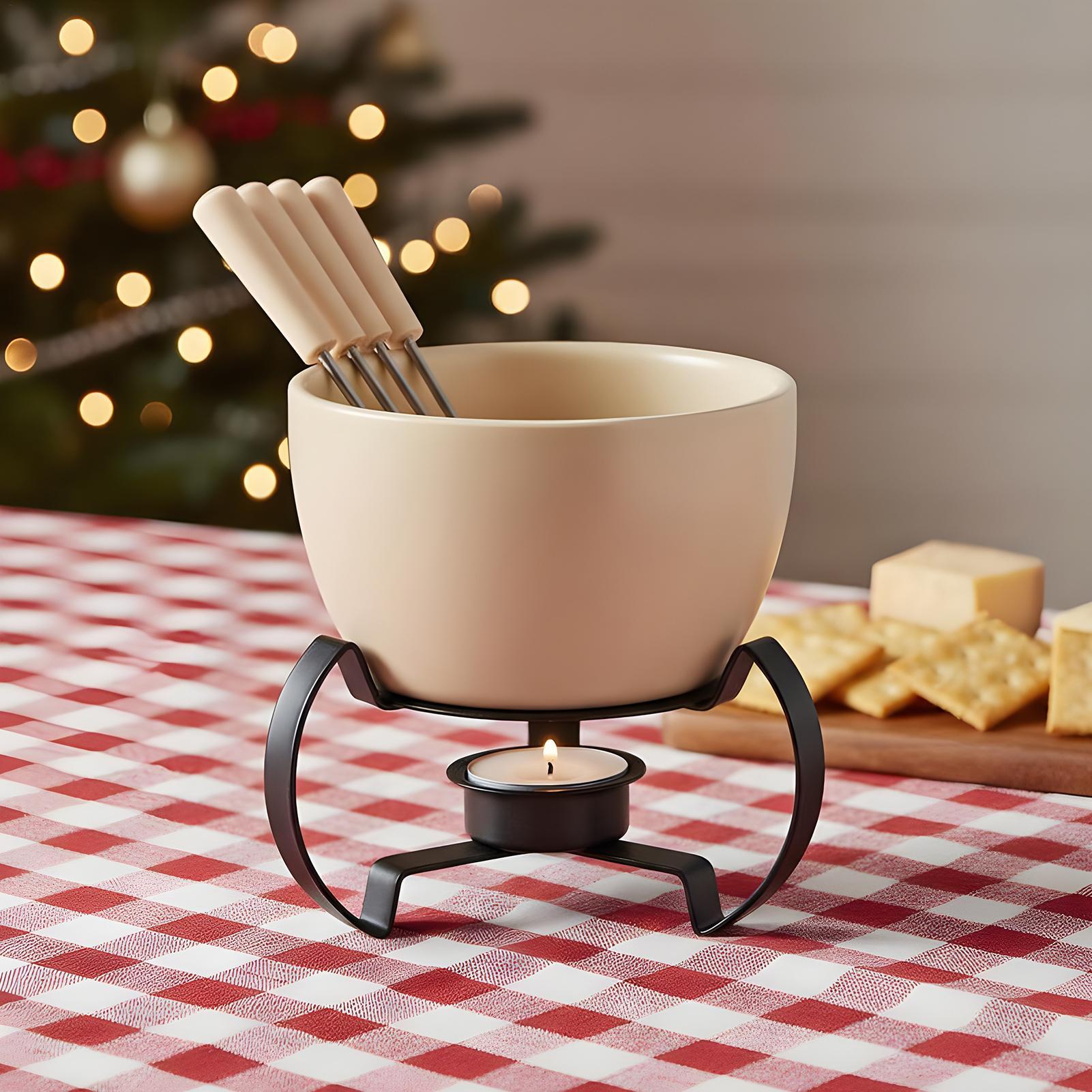 Mini juego de tazas de Fondue  - Fondue Pot Ceramic reseña y precio
