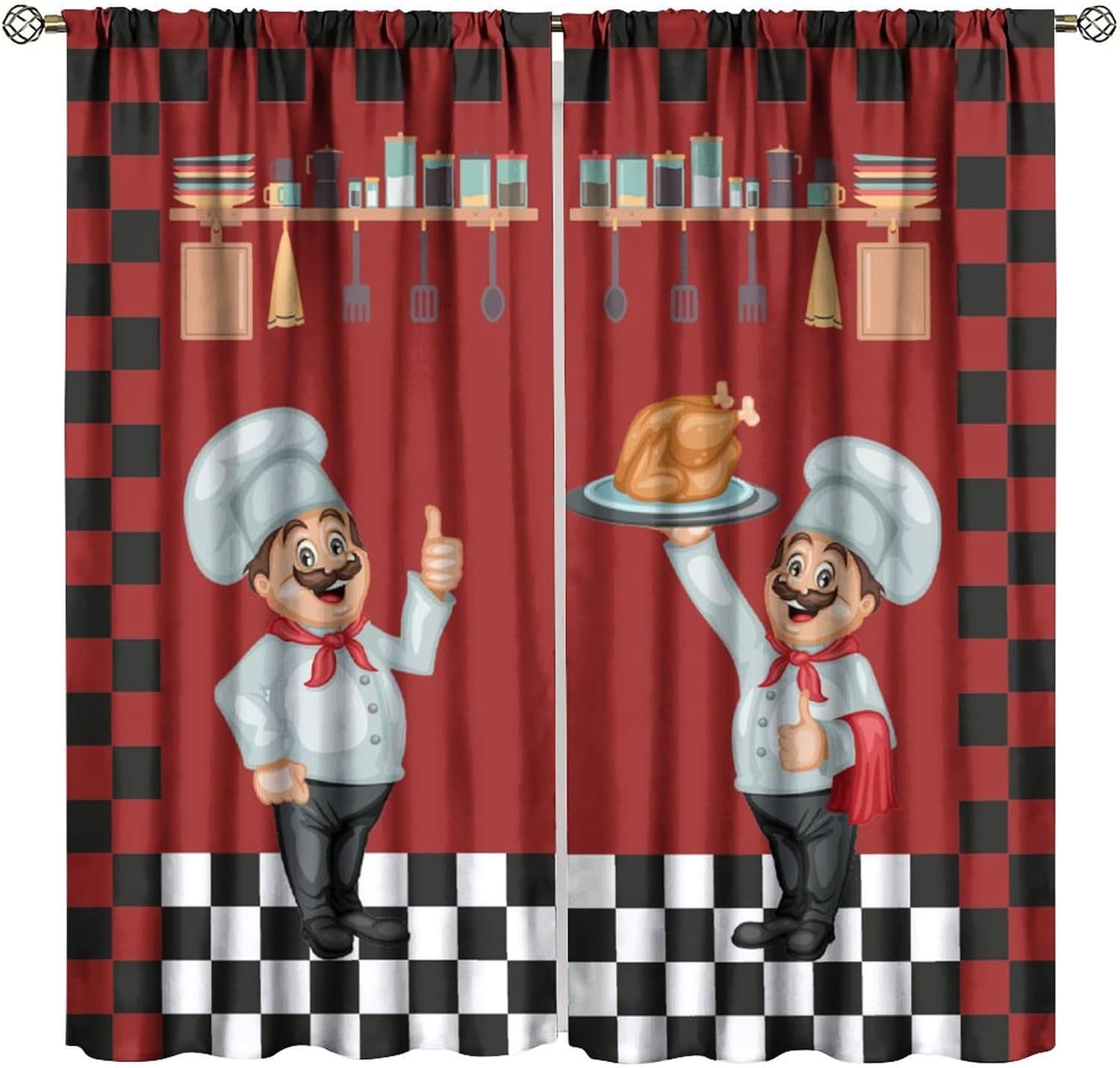 Cortinas de cocina de chef, co - Home Cooking Youtube reseña y precio